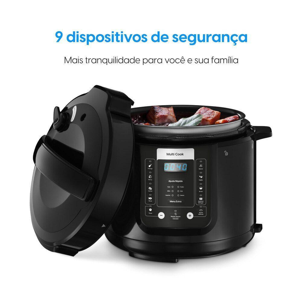 Panela de Pressão Elétrica Digital - 5L 14 Funções 9 Dispositivos de Segurança 900W 110V - 2