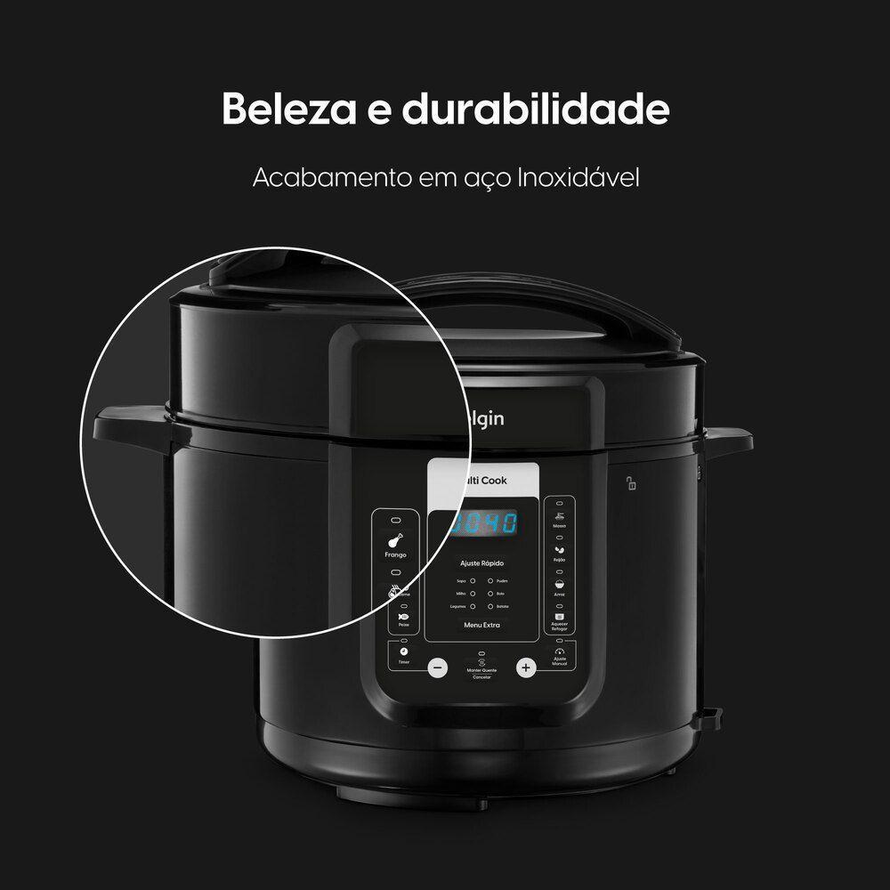 Panela de Pressão Elétrica Digital - 5L 14 Funções 9 Dispositivos de Segurança 900W 110V - 6