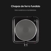 Fogão Elétrico Cooktop 1 Boca - 1.000W 5 Temperaturas 220V - 5
