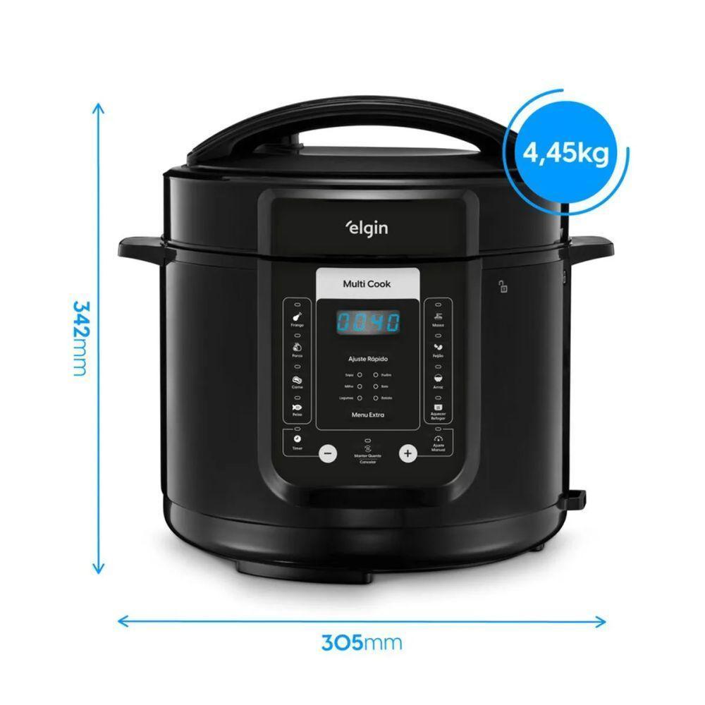 Panela de Pressão Elétrica Digital - 5L 14 Funções 9 Dispositivos de Segurança 900W 220V - 7