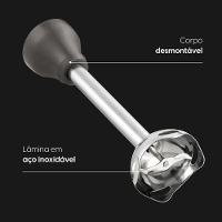 Mixer Power Inox Lunar 3 em 1 - Mistura, Tritura e Bate 600W 110V