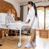 Cama Hospitalar Dellamed Com 2 Movimentos Até 180 Kg Branca E Azul Dx2 - 7