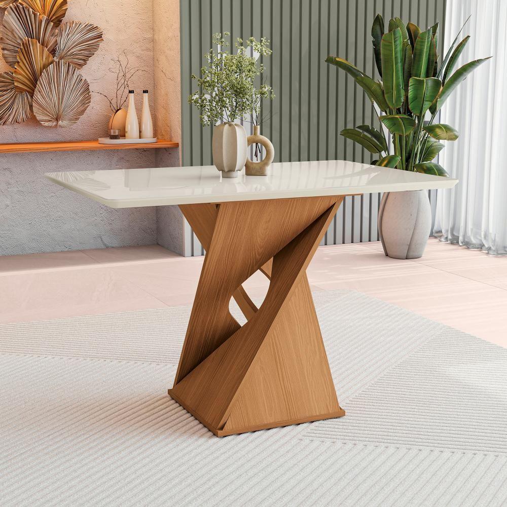 Conjunto Sala De Jantar Luna Kappesberg 4 Cadeiras Veludo Titanio - 10