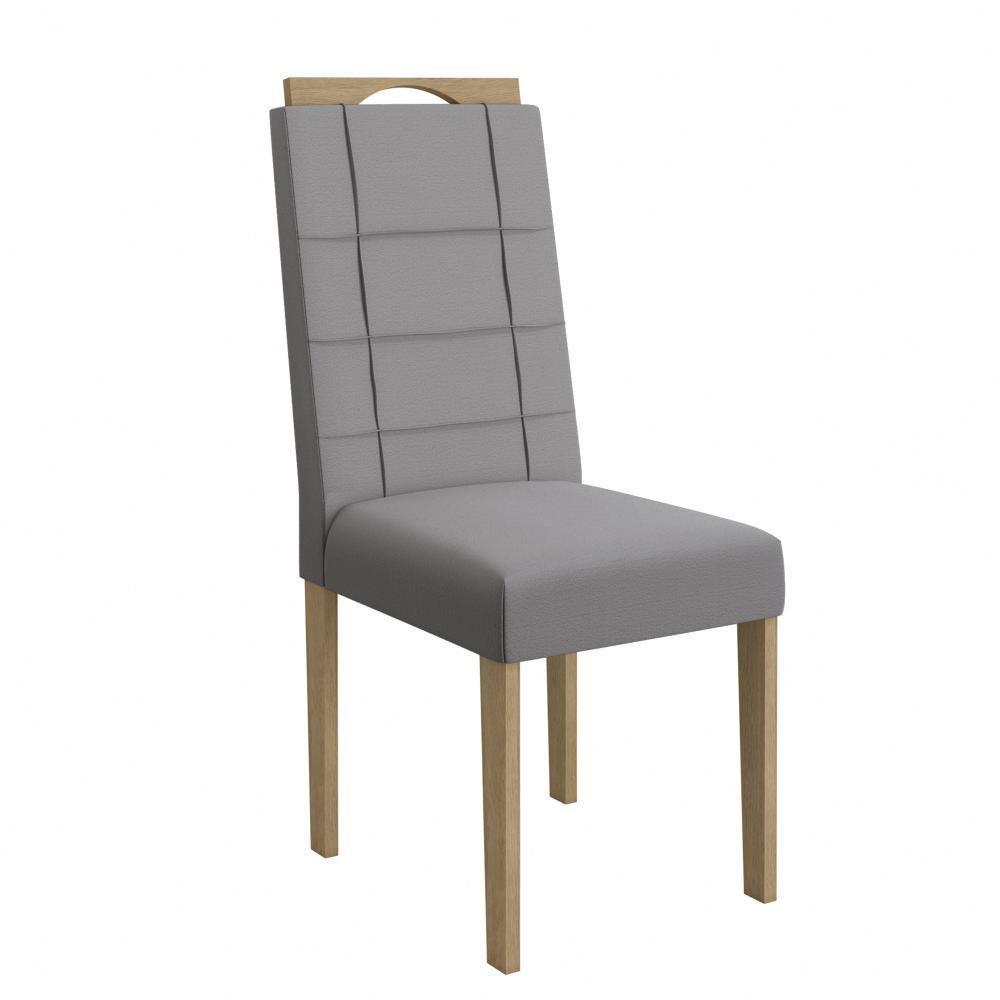 Conjunto Sala De Jantar Luna Kappesberg 4 Cadeiras Veludo Titanio - 8