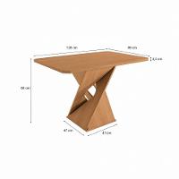 Conjunto Sala De Jantar Luna Kappesberg 4 Cadeiras Veludo Titanio - 5