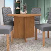 Conjunto Sala De Jantar Nira Kappesberg 4 Cadeiras Veludo Titanio - 10