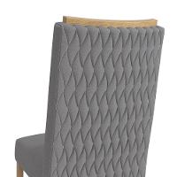 Conjunto Sala De Jantar Verbana Kappesberg 6 Cadeiras Veludo Titanio - 7