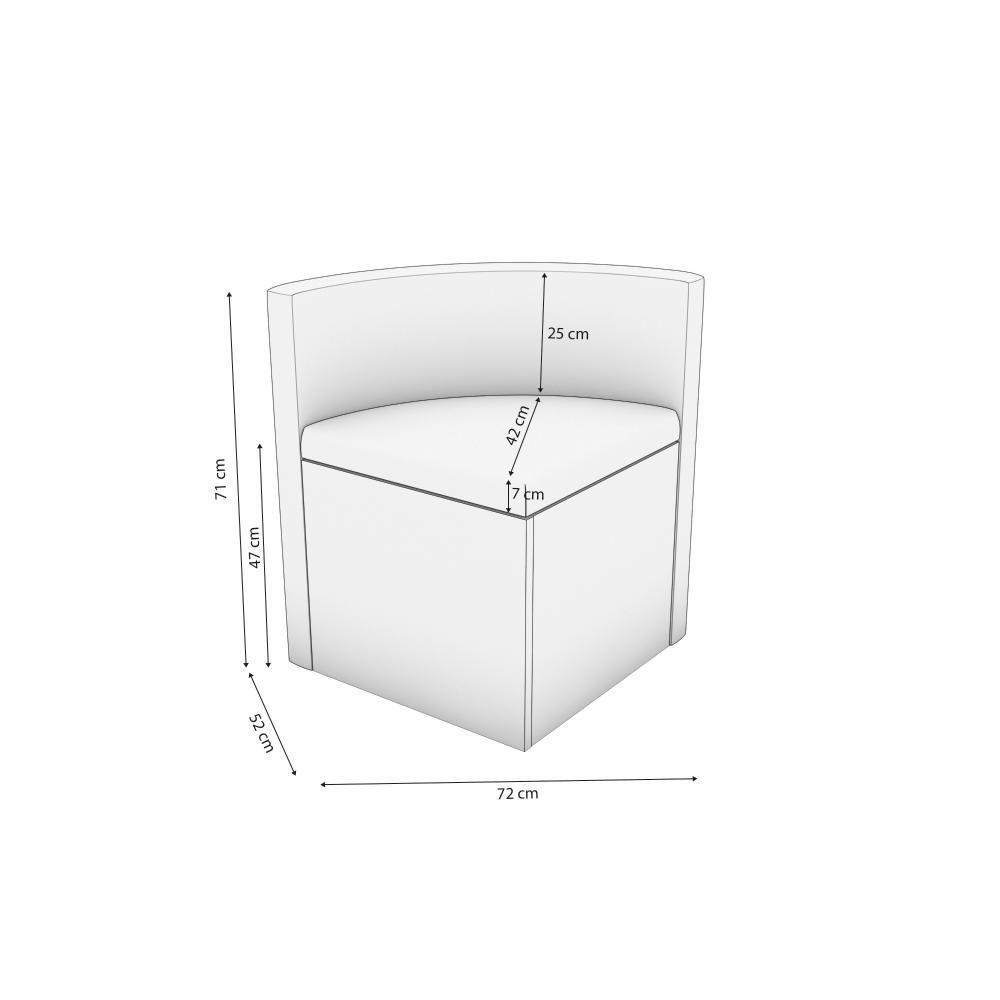 Conjunto Sala De Jantar Nira Kappesberg 4 Cadeiras Veludo Titanio - 5