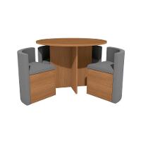 Conjunto Sala De Jantar Nira Kappesberg 4 Cadeiras Veludo Titanio - 2