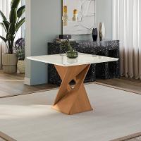 Conjunto Sala De Jantar Luna Kappesberg 4 Cadeiras Veludo Bege - 10