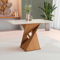 Conjunto Sala De Jantar Luna Kappesberg 4 Cadeiras Veludo Bege - 10