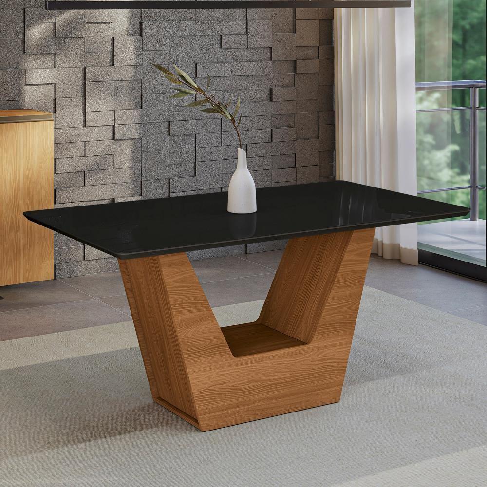 Conjunto Sala De Jantar Verbana Kappesberg 6 Cadeiras Veludo Titanio - 10