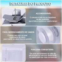 Mini Maquina Portátil A Mão Costura Elétrica Pilha Aa Prático - Branca - 2