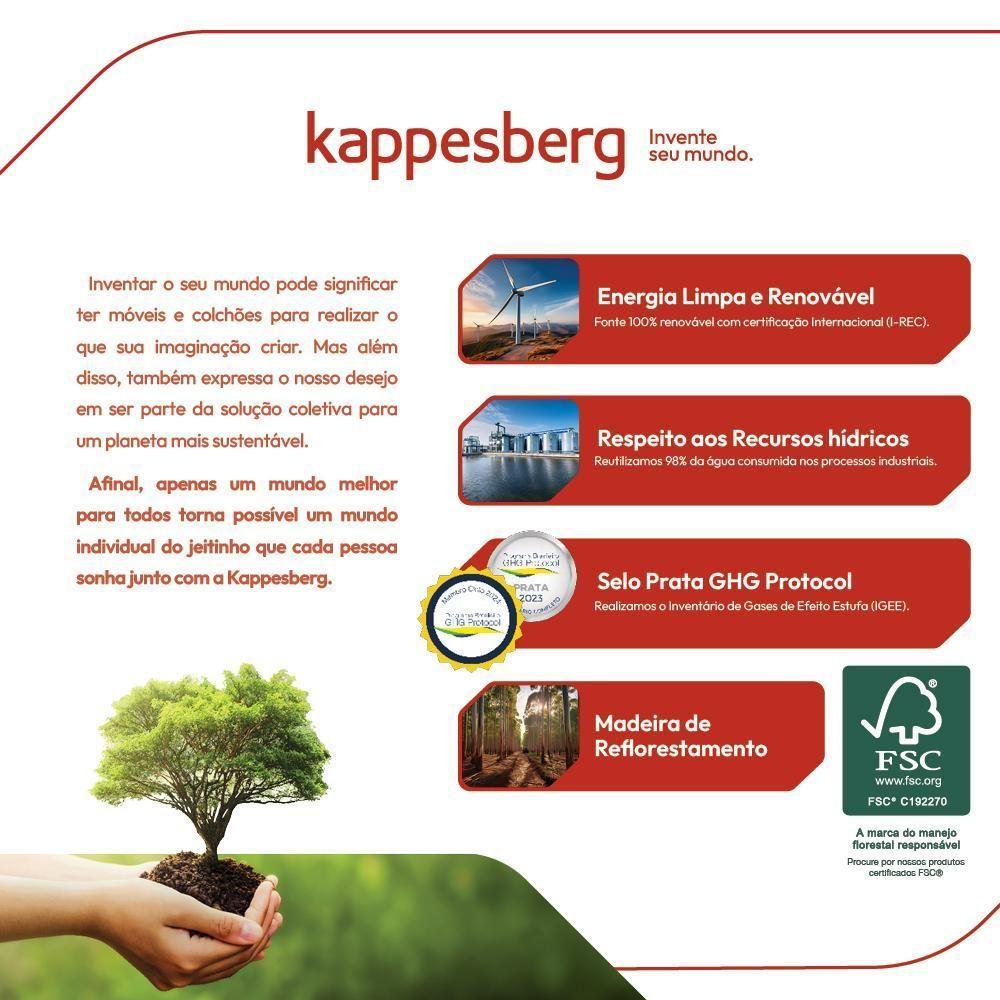 Conjunto Sala De Jantar Verbana Kappesberg 6 Cadeiras Veludo Titanio - 6