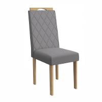 Conjunto Sala De Jantar Verbana Kappesberg 6 Cadeiras Veludo Titanio - 5