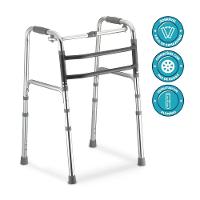 Andador Dellamed De Alumínio 3 Em 1 Fixo Móvel E Articulado Cinza D10