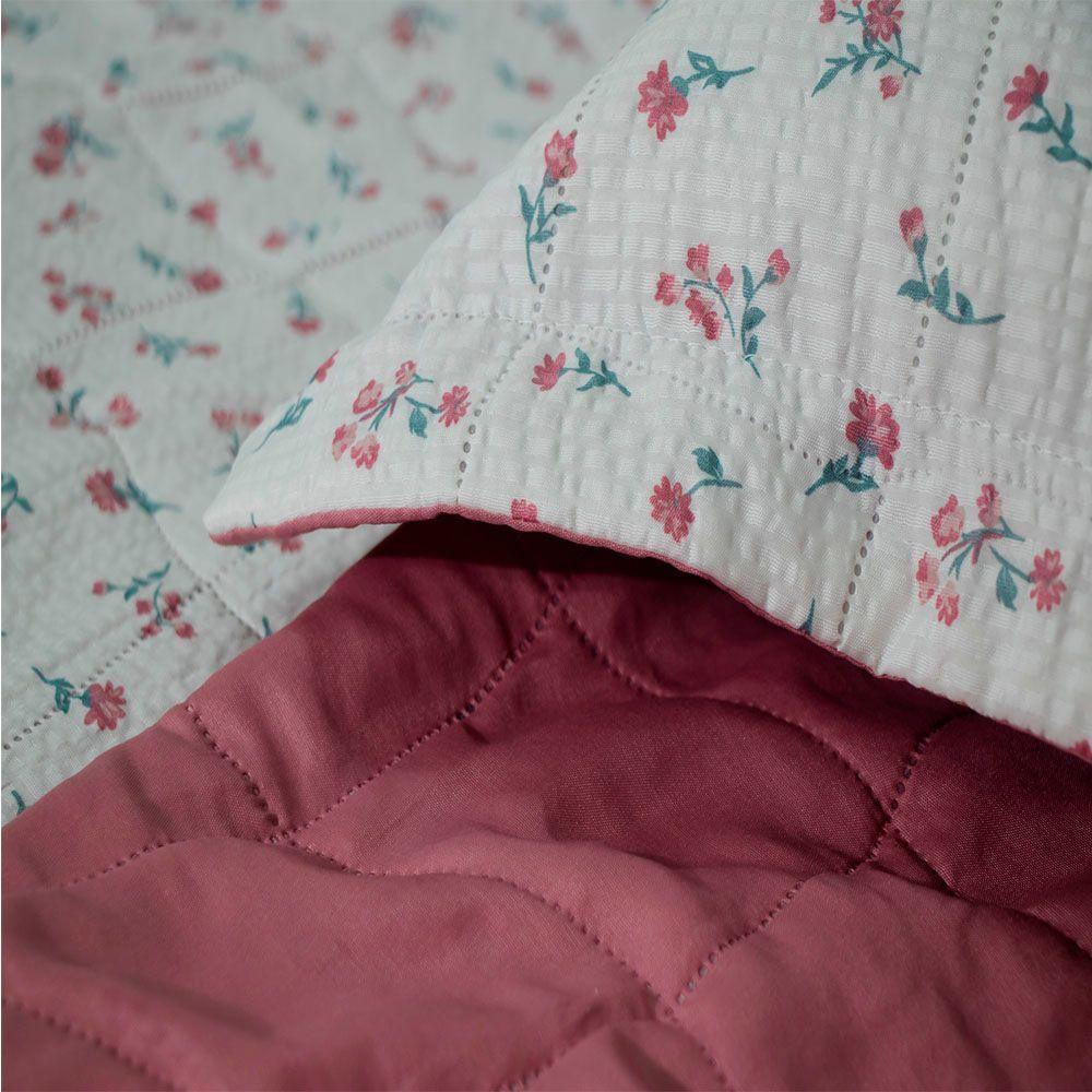 Kit Cobre Leito Colcha Anarruga 3 Peças Queen 240x260cm Jardim Sonhare - 6