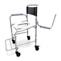 Cadeira De Banho Higiênica Dellamed Dobrável E Desmontável Até 120 Kg Preto E Cinza D40 - 2