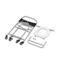 Cadeira De Banho Higiênica Dellamed Dobrável E Desmontável Até 120 Kg Preto E Cinza D40 - 4