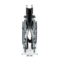 Cadeira De Rodas Dellamed Dobrável Em Aço Até 120 Kg Cinza E Preto D100 - 5
