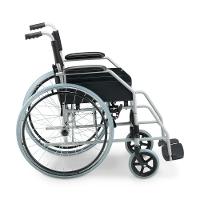 Cadeira De Rodas Dellamed Dobrável Em Aço Até 120 Kg Cinza E Preto D100 - 7