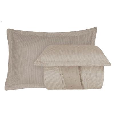 Kit Cobre Leito Colcha Anarruga 3 Peças Casal 220x240cm Fendi Sonhare