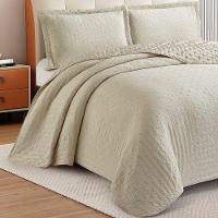 Kit Cobre Leito Colcha Anarruga 3 Peças Casal 220x240cm Fendi Sonhare - 3