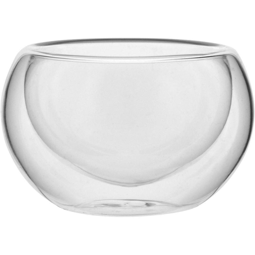 Clear Xícara Café 4X7X7Cm 60Ml Borosilicato Transp Parede Dupla - 1