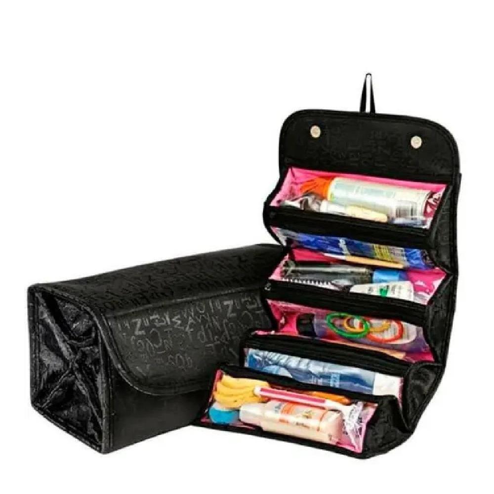 Necessaire De Viagem Maleta Frasqueira Bolsa Rolinho Organizador De Cosmeticos Maquiagem Portatil - 6