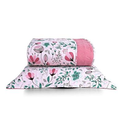 Kit Cobre Leito Solteiro Botanical Micropercal 200 Fios 5 Peças