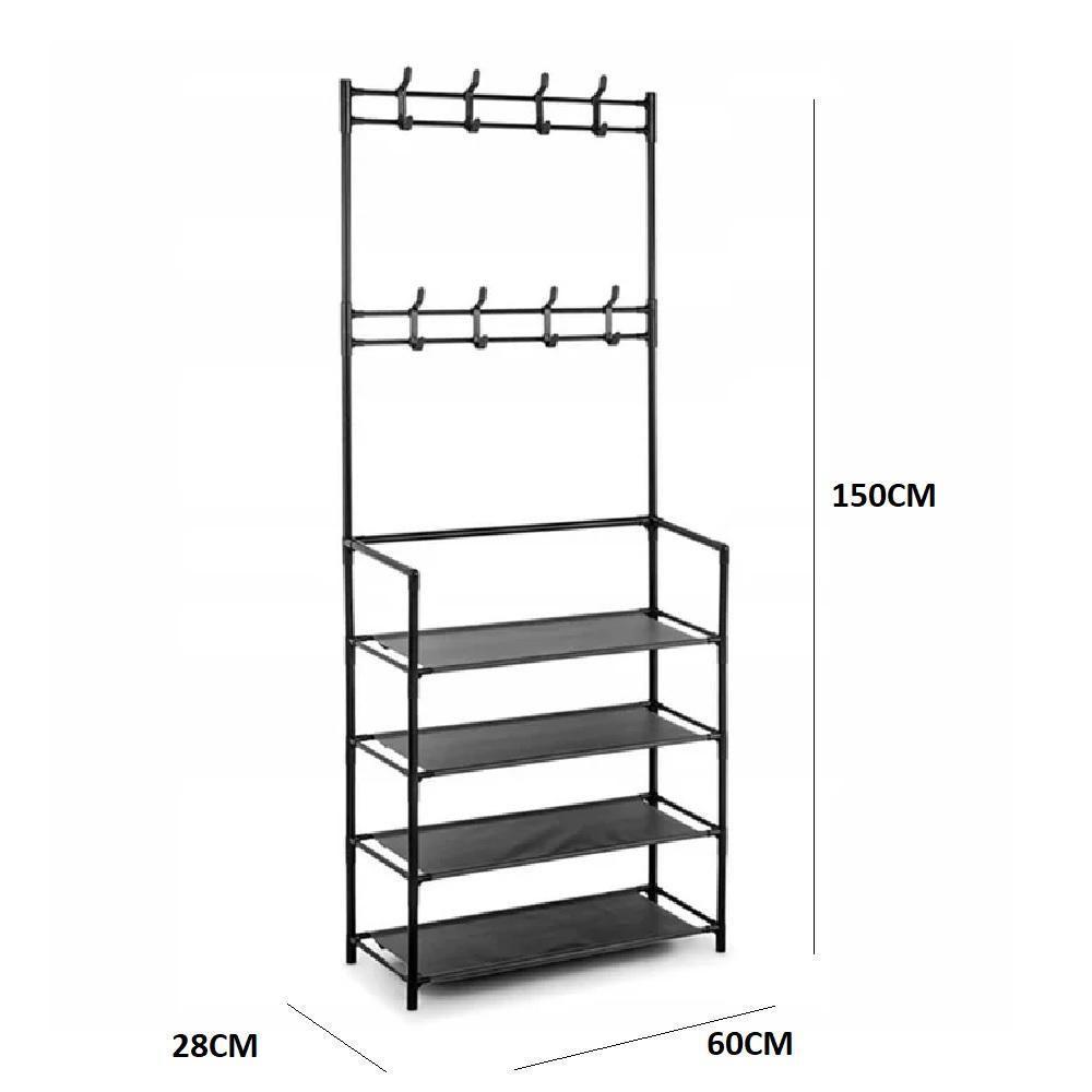 Estante Porta Brinquedos Sapateira Organizadora Sapatos Multiuso Arara Modular Quarto Guarda Roupa 4 Prateleiras Cabidei - 8