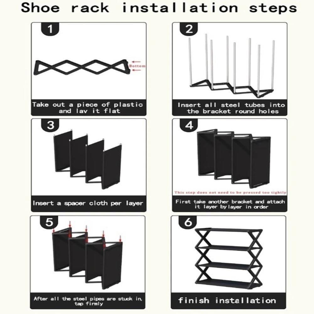 Sapateira Industrial 4 Prateleiras Estante Rosa Organizador Brinquedos Calcados Lavanderia 8 Pares Porta Treco - 5