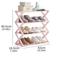 Sapateira Industrial 4 Prateleiras Estante Rosa Organizador Brinquedos Calcados Lavanderia 8 Pares Porta Treco - 2