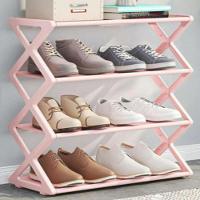 Sapateira Industrial 4 Prateleiras Estante Rosa Organizador Brinquedos Calcados Lavanderia 8 Pares Porta Treco - 3