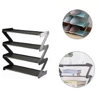 Sapateira Multiuso 4 Prateleiras Organizador Tenis Livros Porta Objetos Estilo Industrial Retro - 3