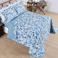 Cobre Leito Casal Dupla Face Sublime 400 Fios Micropercal Estampa Lolli - 2