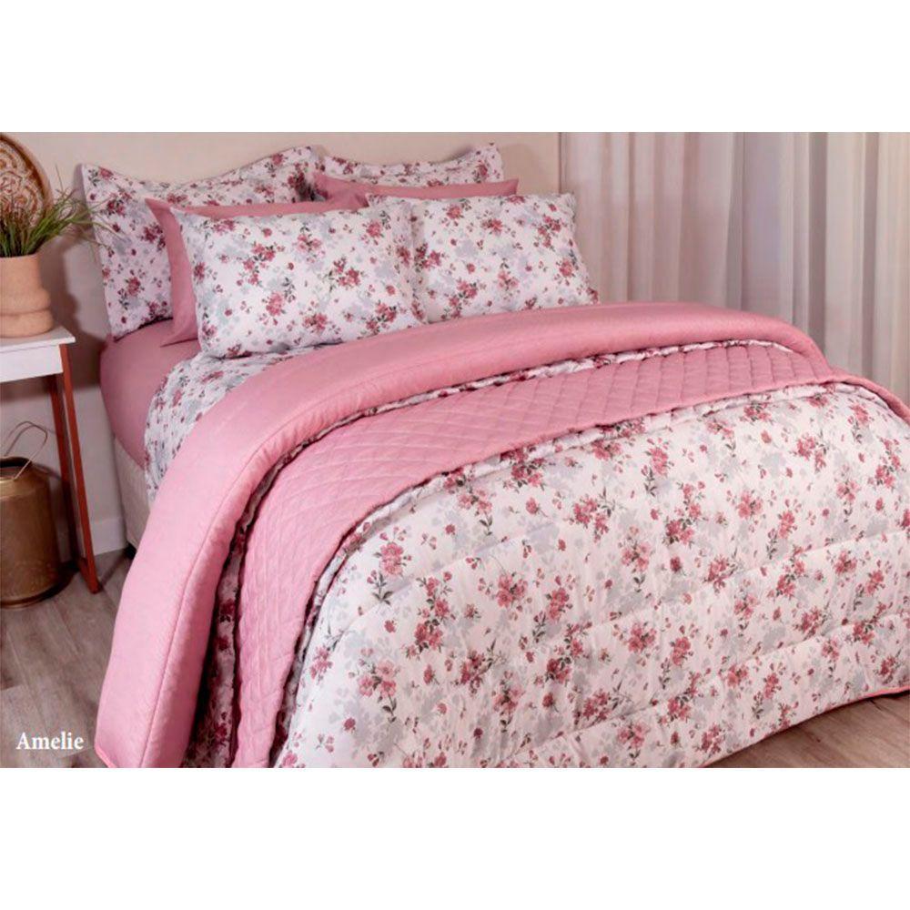 Jogo De Cama Duplo Casal 4 Peças 140 Fios 250x220cm Amelie Realce Premium - Sultan - 2