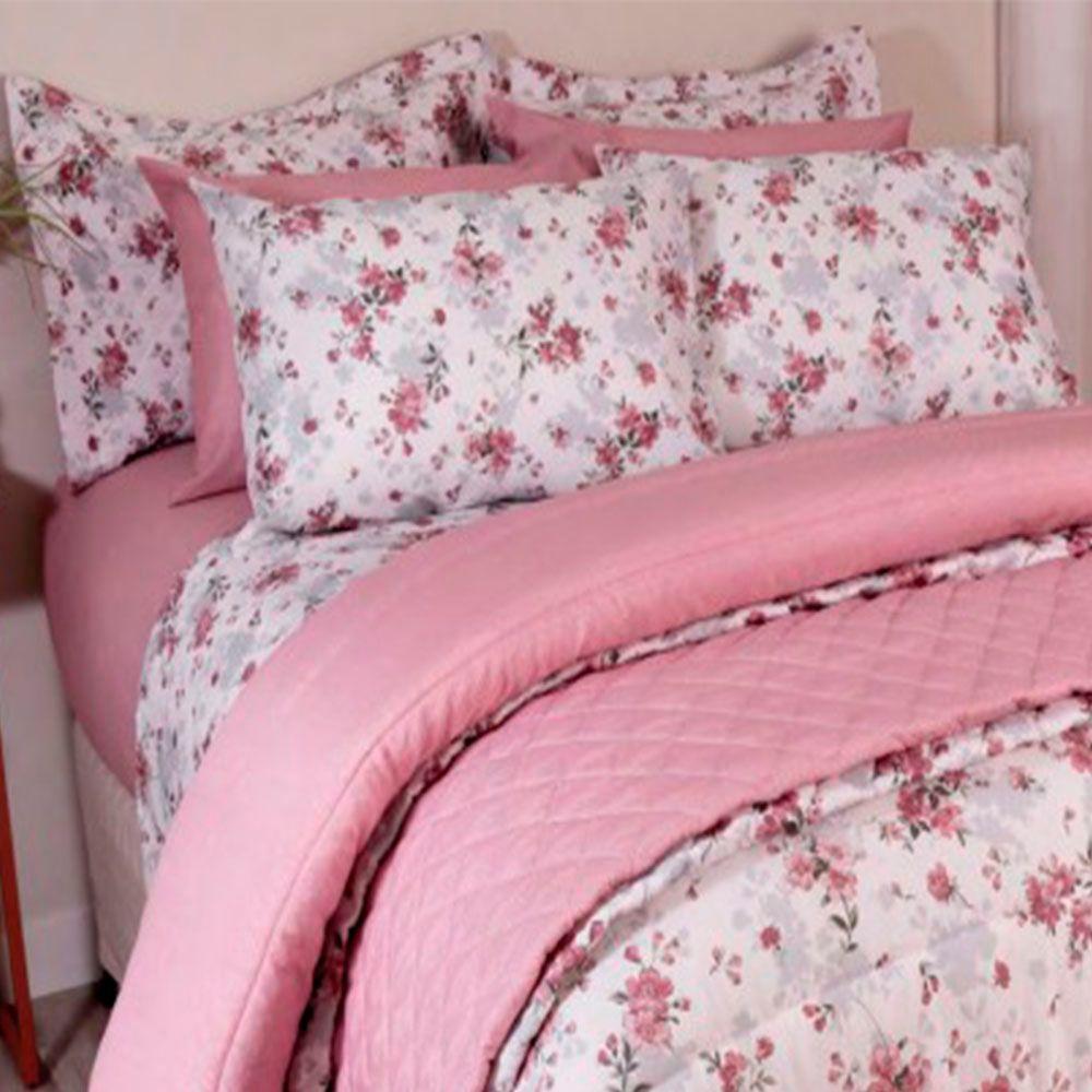 Jogo De Cama Duplo Casal 4 Peças 140 Fios 250x220cm Amelie Realce Premium - Sultan - 5