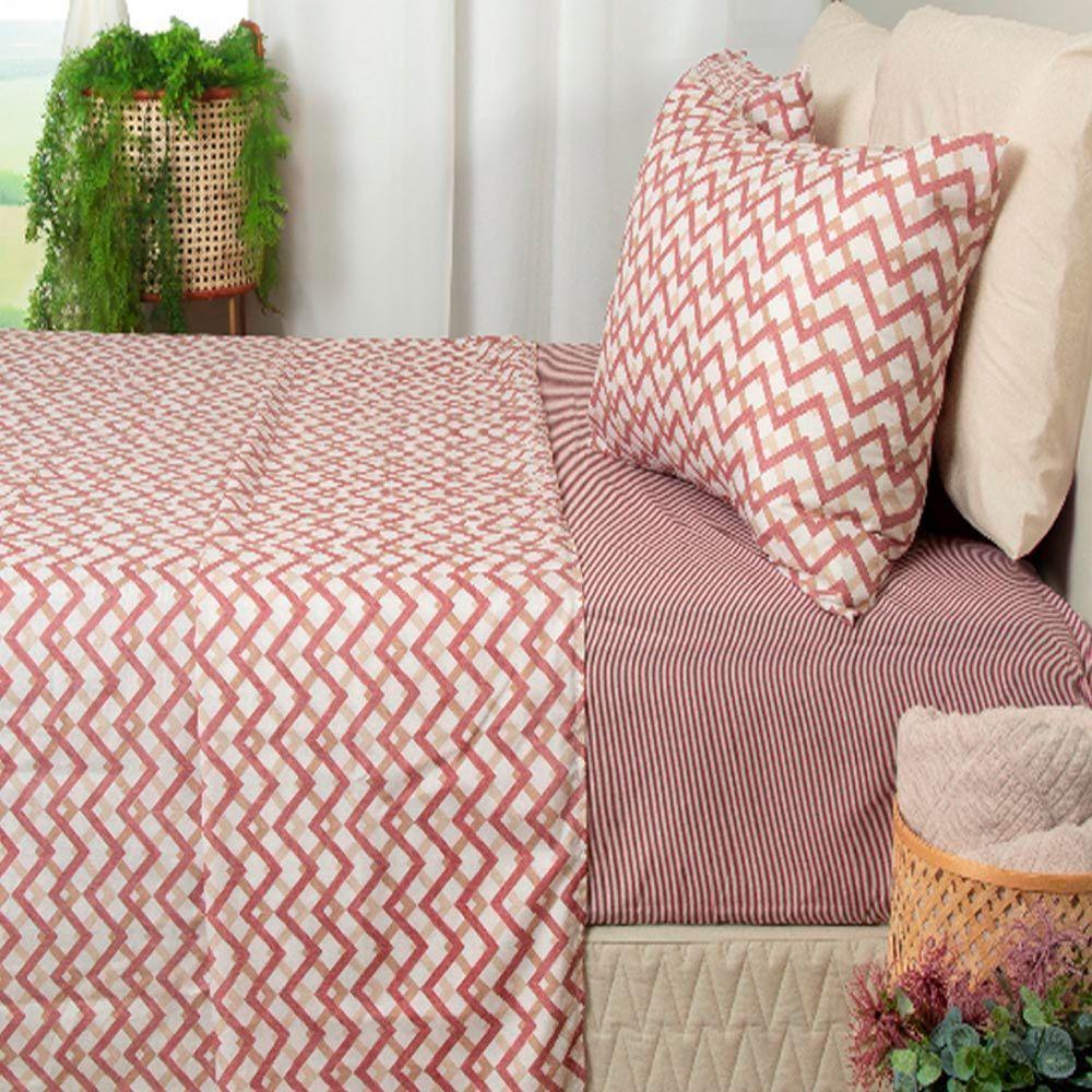 Jogo De Cama Duplo Queen 4 Peças 140 Fios 250x240cm Jade 2 Realce Premium - Sultan - 2