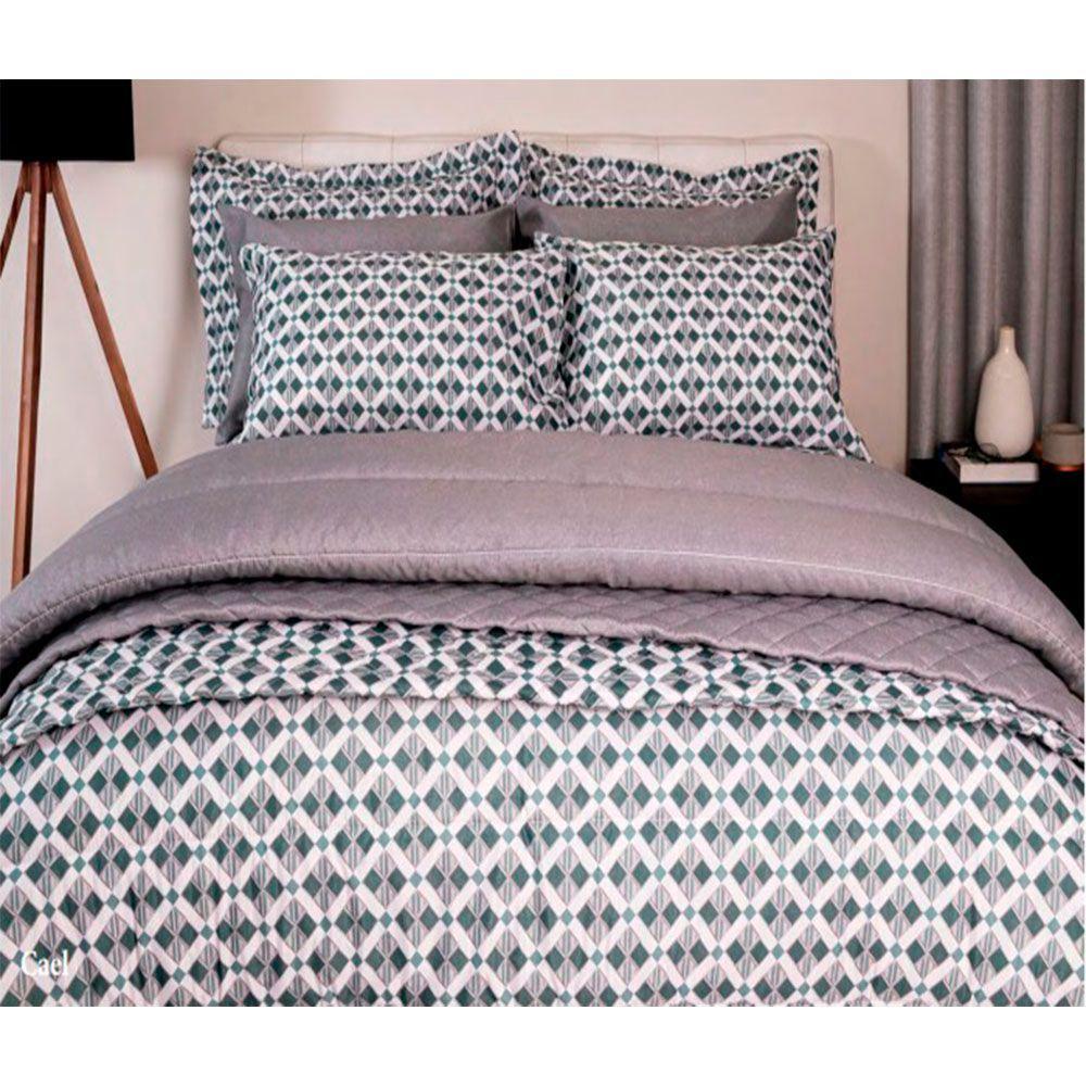 Jogo De Cama Duplo Casal 4 Peças 140 Fios 250x220cm Cael Realce Premium - Sultan - 2