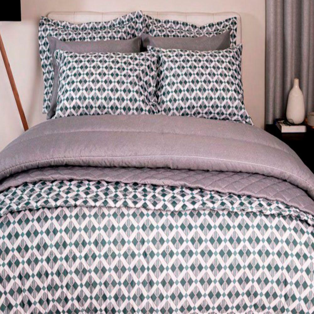 Jogo De Cama Duplo Casal 4 Peças 140 Fios 250x220cm Cael Realce Premium - Sultan - 3