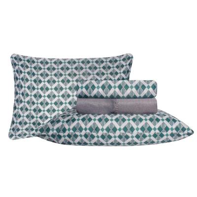 Jogo De Cama Duplo Casal 4 Peças 140 Fios 250x220cm Cael Realce Premium - Sultan