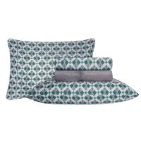 Jogo De Cama Duplo Casal 4 Peças 140 Fios 250x220cm Cael Realce Premium - Sultan - 1