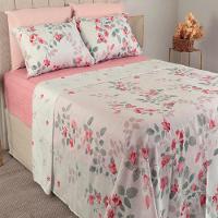 Jogo De Cama Duplo Casal 4 Peças 140 Fios 250x220cm Adele Realce Premium - Sultan - 3