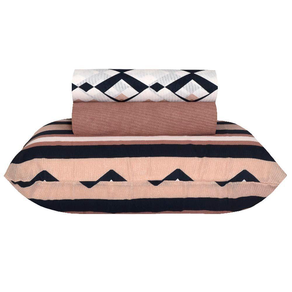 Jogo De Cama Duplo Queen 4 Peças 140 Fios 250x240cm Akira 2 Realce Premium - Sultan - 4