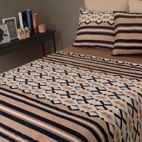 Jogo De Cama Duplo Queen 4 Peças 140 Fios 250x240cm Akira 2 Realce Premium - Sultan - 3