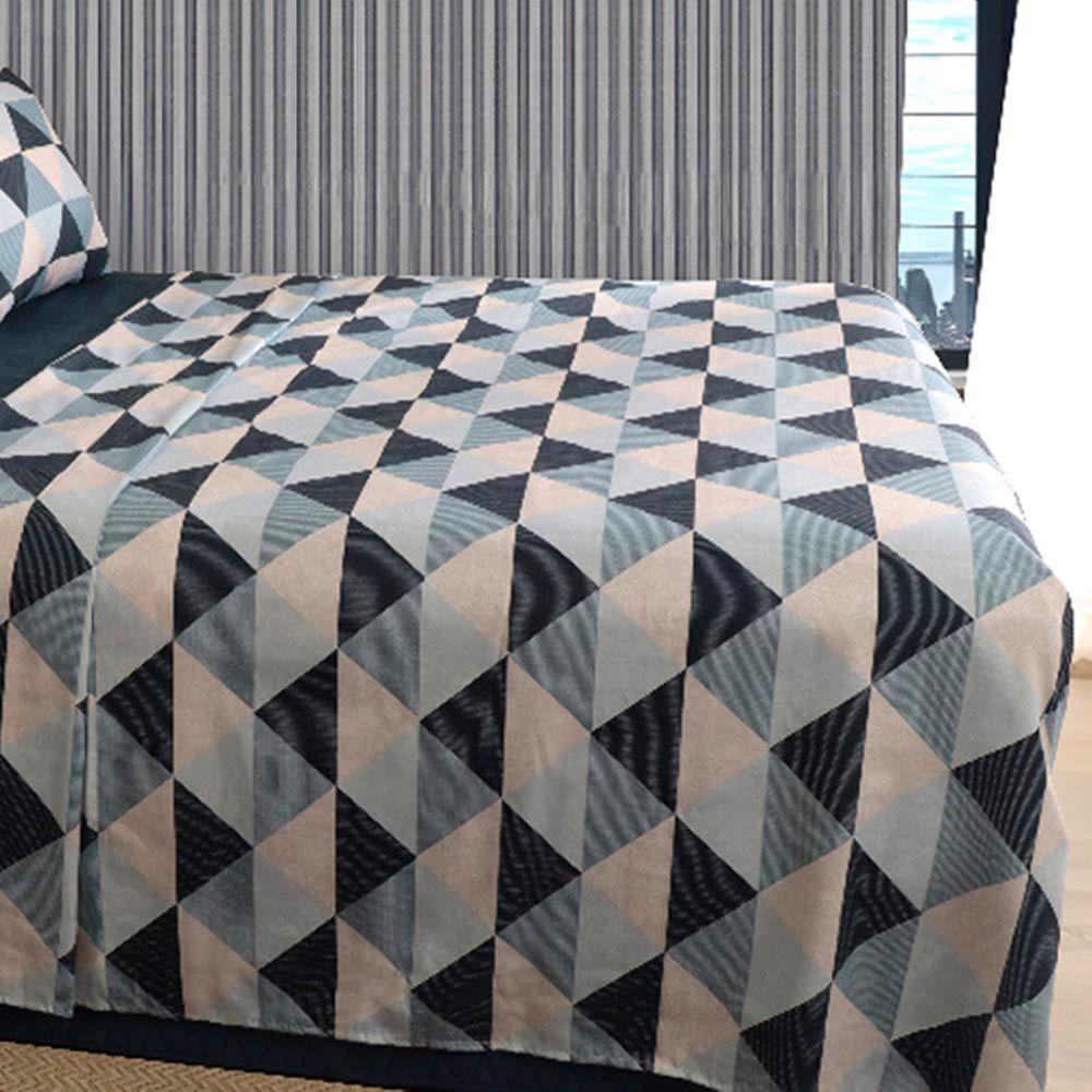 Jogo De Cama Duplo Queen 4 Peças 140 Fios 250x240cm Nico Realce Premium - Sultan - 4