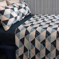 Jogo De Cama Duplo Queen 4 Peças 140 Fios 250x240cm Nico Realce Premium - Sultan - 3