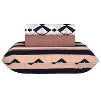 Jogo De Cama Duplo Casal 4 Peças 140 Fios 250x220cm Akira 2 Realce Premium - Sultan