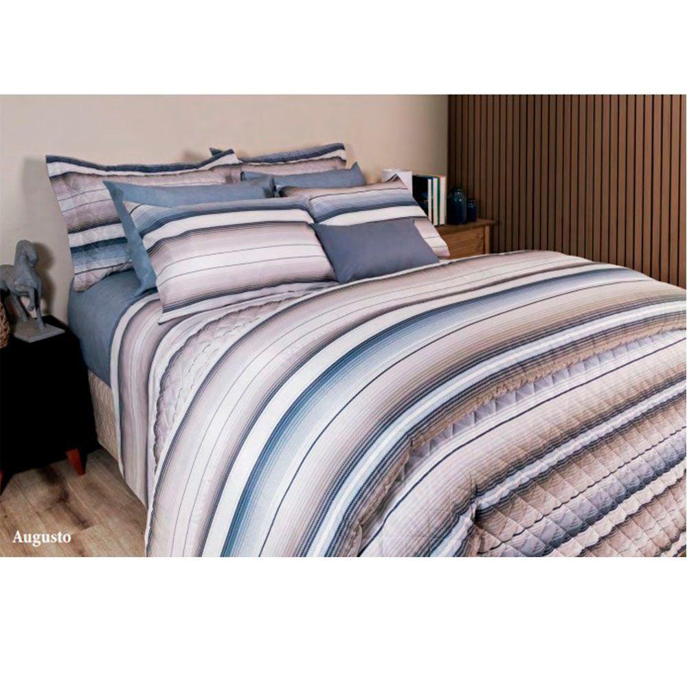 Jogo De Cama Duplo Casal 4 Peças 140 Fios 250x220cm Augusto Realce Premium - Sultan - 2